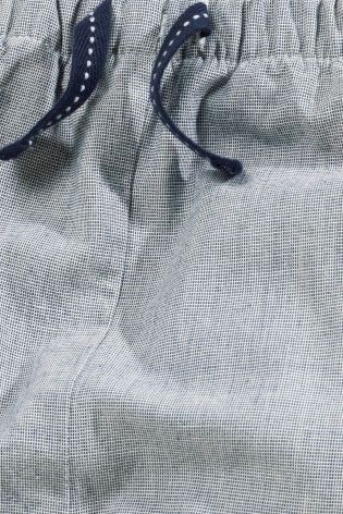 Navy Woven Smart Trousers (0mths-2yrs)